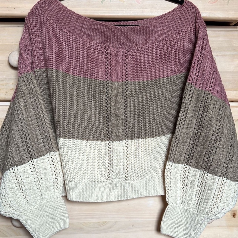 Off the shoulder sweater